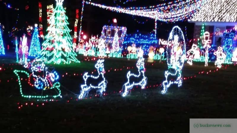 Christmas Light Display Huntingdon Valley 2017