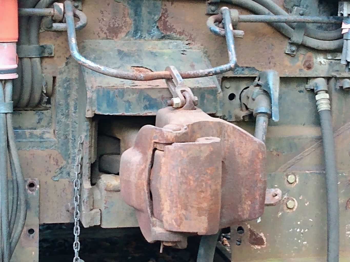 Coupler on  Engine 7210 from the New Hope Railroad